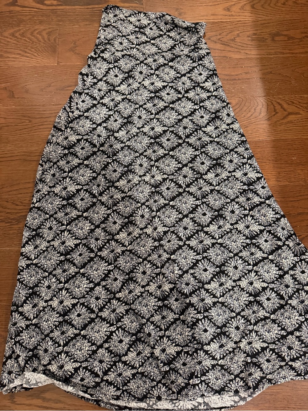 XXS Printed A-Line Maxi Skirt